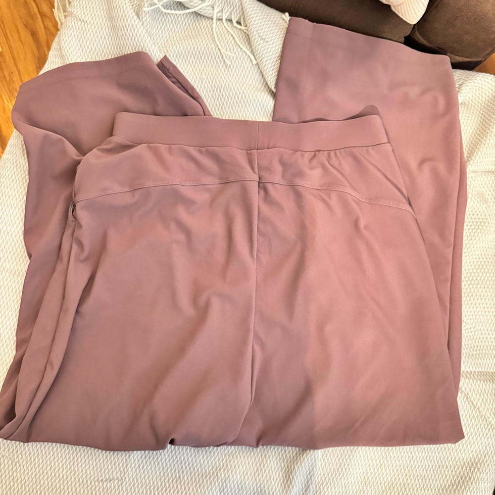 Halara Women's Mauve/Purple Waffle Pants - Picture 2 of 5